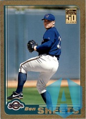 2001 Topps 50 Years Gold #T206 Ben Sheets 0135/2001 BREWERS